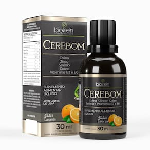 Cerebom 30ml Colina Zinco Selênio Cobre Vitaminas B3 B6 - Bioklein