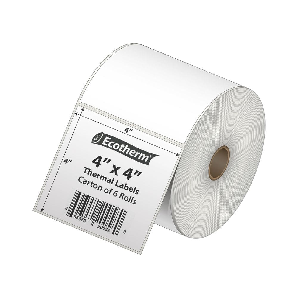 Etiquetas térmicas Ecotherm 4x4 4200 Etiquetas 6 rolos Zebra Munbyn