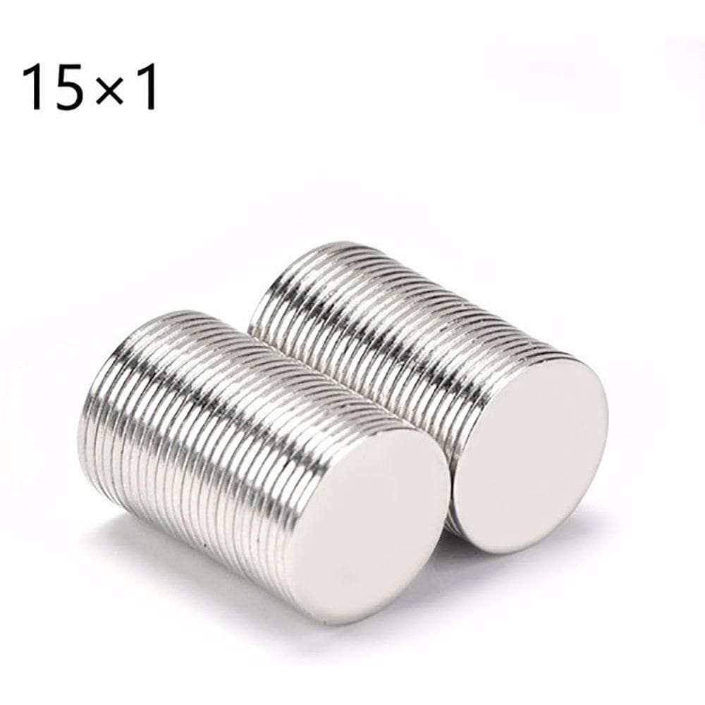 10 Imãs Neodímio - Vários Tamanhos Tamanho 15x1