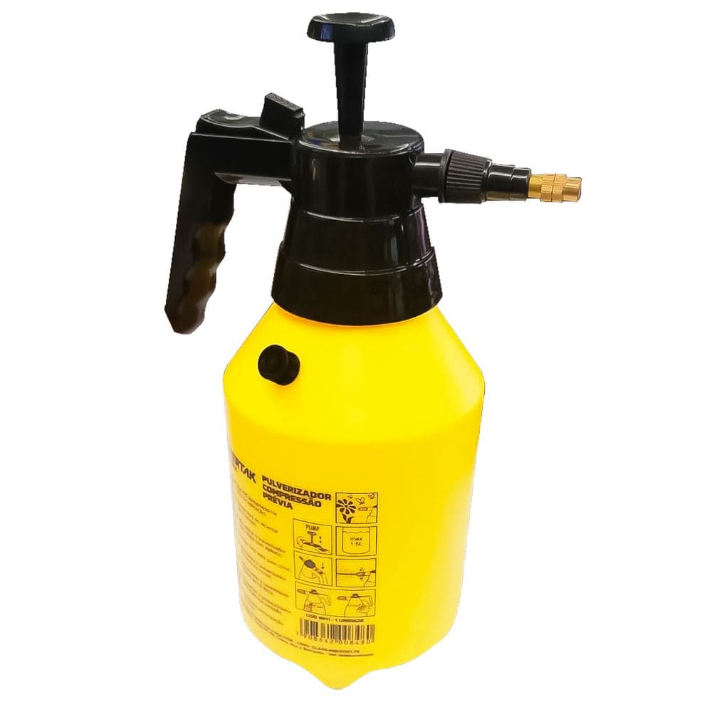 Pulverizador Borrifador Manual 1,5Litros Alta Pressão Agrícola Residencial Fertak