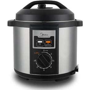 Panela de Pressão MECANICA 6L InoX Preto/Prata Midea