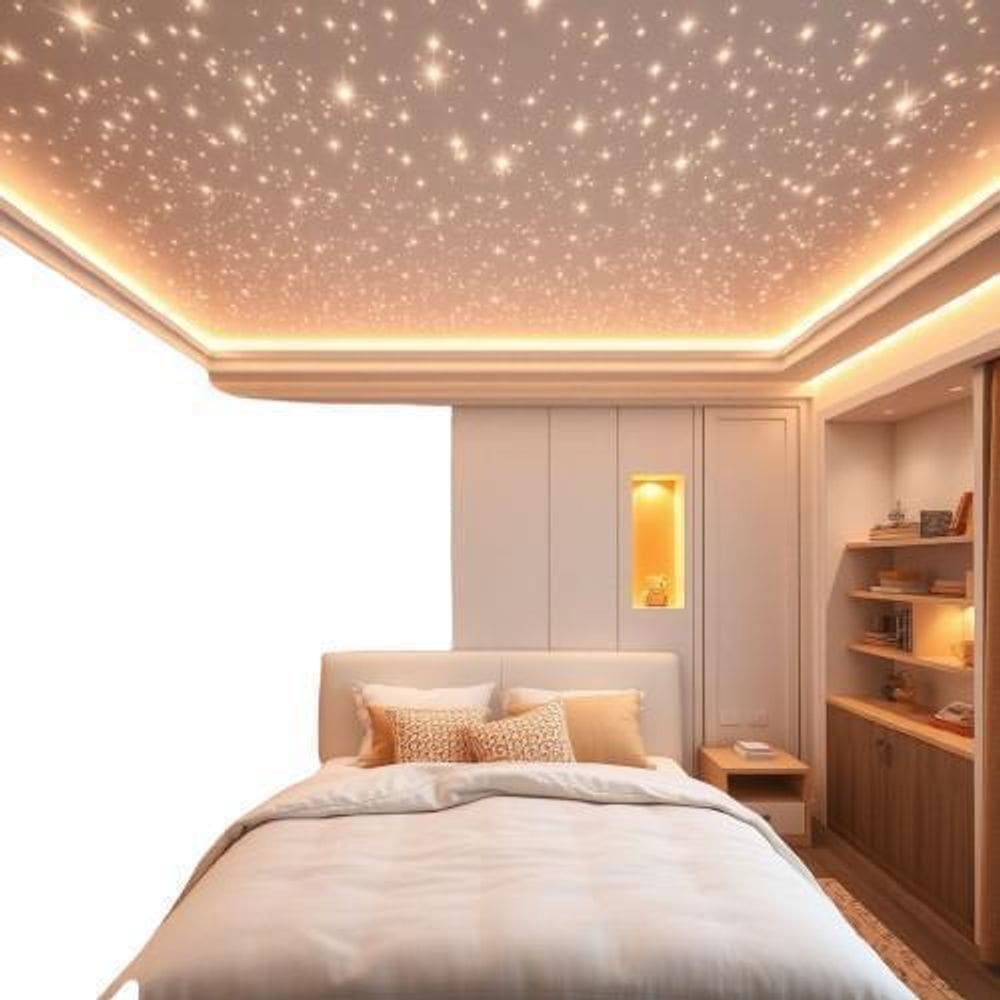 Kit Iluminação 800 Pontos Fibra Ótica Colorida Ambiente