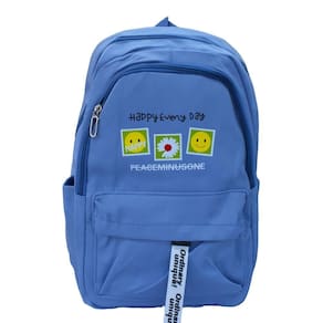 Mochila Casual Feminina Happy Every Day Azul - Quanhe