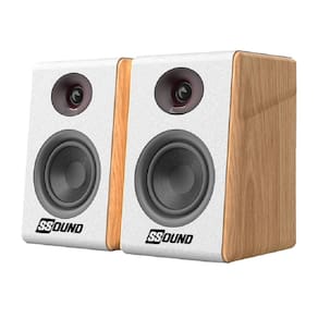Monitor de Áudio Ssound SS-003 80W RMS Bluetooth/Optical/USB/RCA-Branco