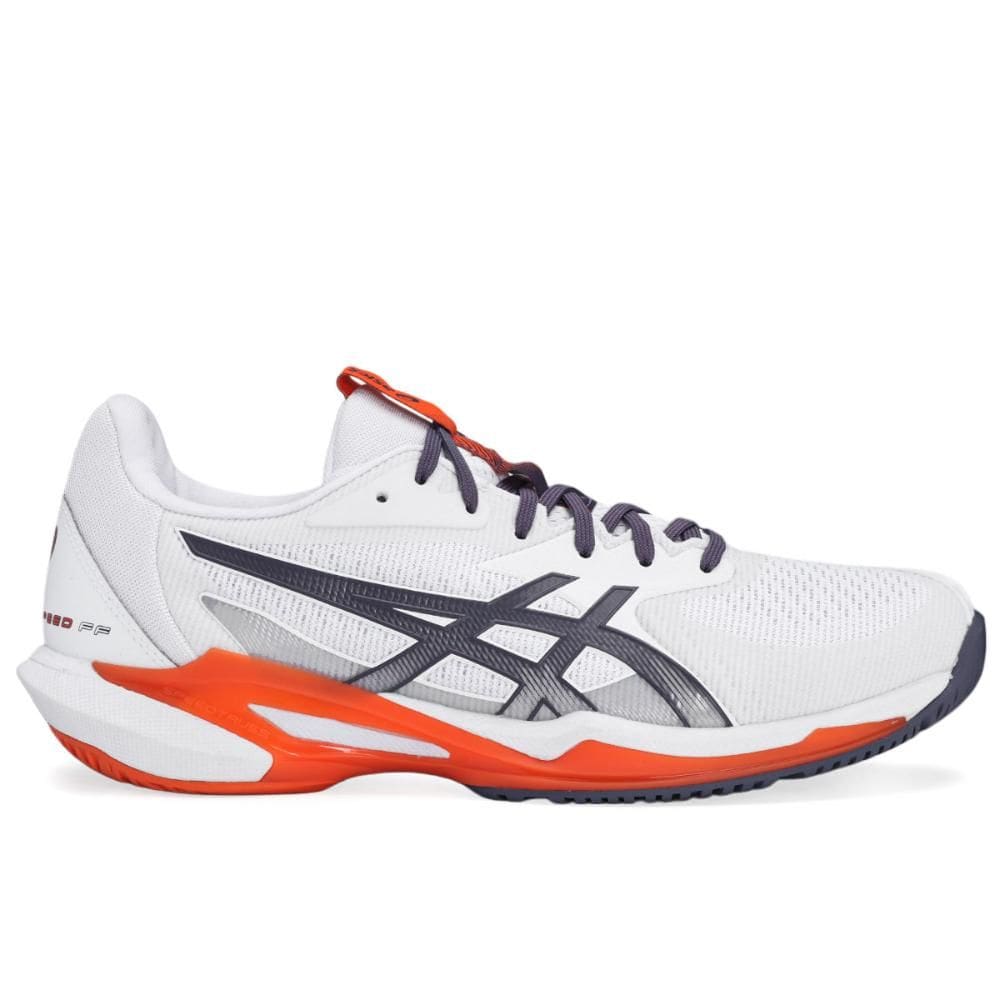 Tênis Asics Solution Speed FF 3 - All Court - Branco Lilás e Laranja