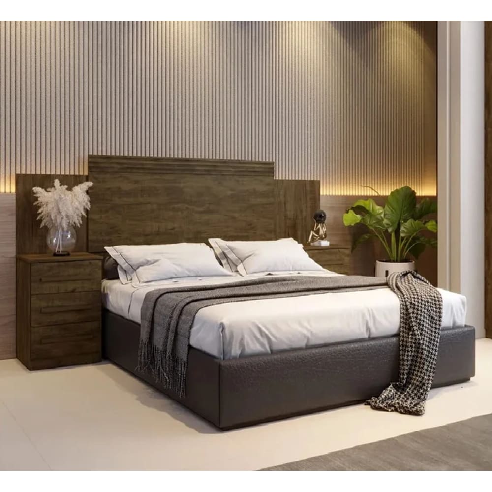 Cabeceira Extensiva Casal Queen Império Benetil Móveis - Imbuia