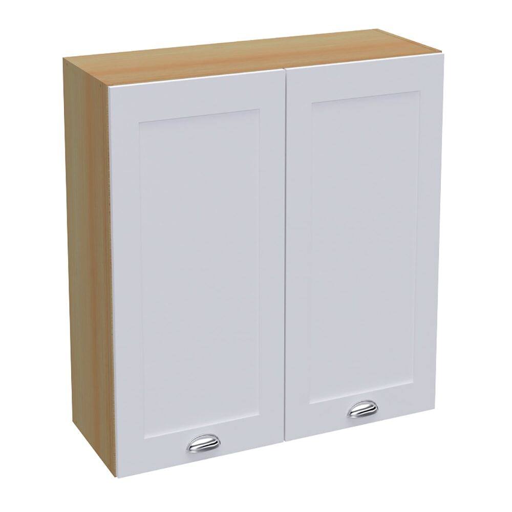 Armario Aereo 2 Portas 80 cm CD681 Branco Dtall