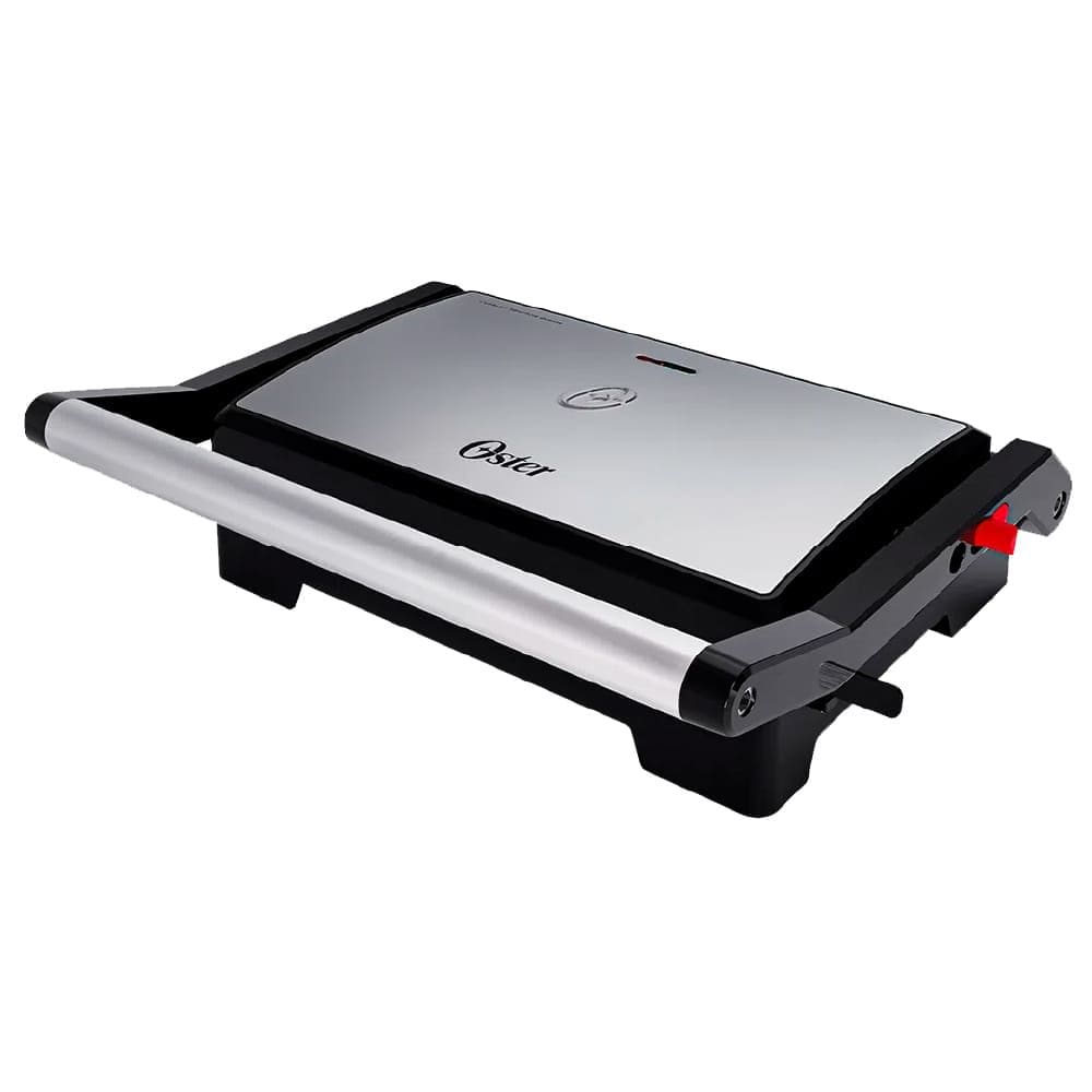 Mini Grill e Sanduicheira Oster OGRL230 2 em 1 Inox Antiaderente - 220V