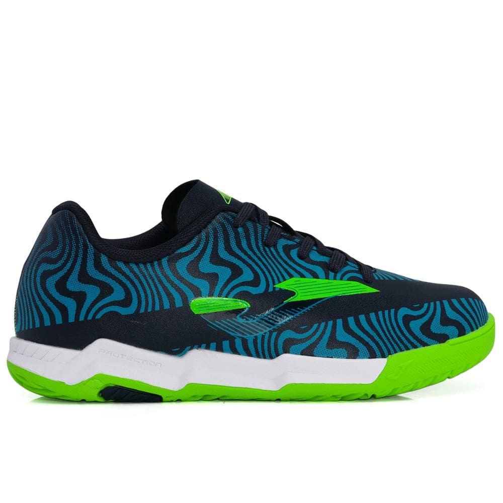 Chuteira Joma Futsal Evolution Junior Marinho e Verde