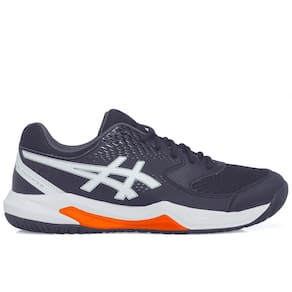 Tênis Asics Gel Dedicate 8 - All Court - Marinho Branco e Laranja