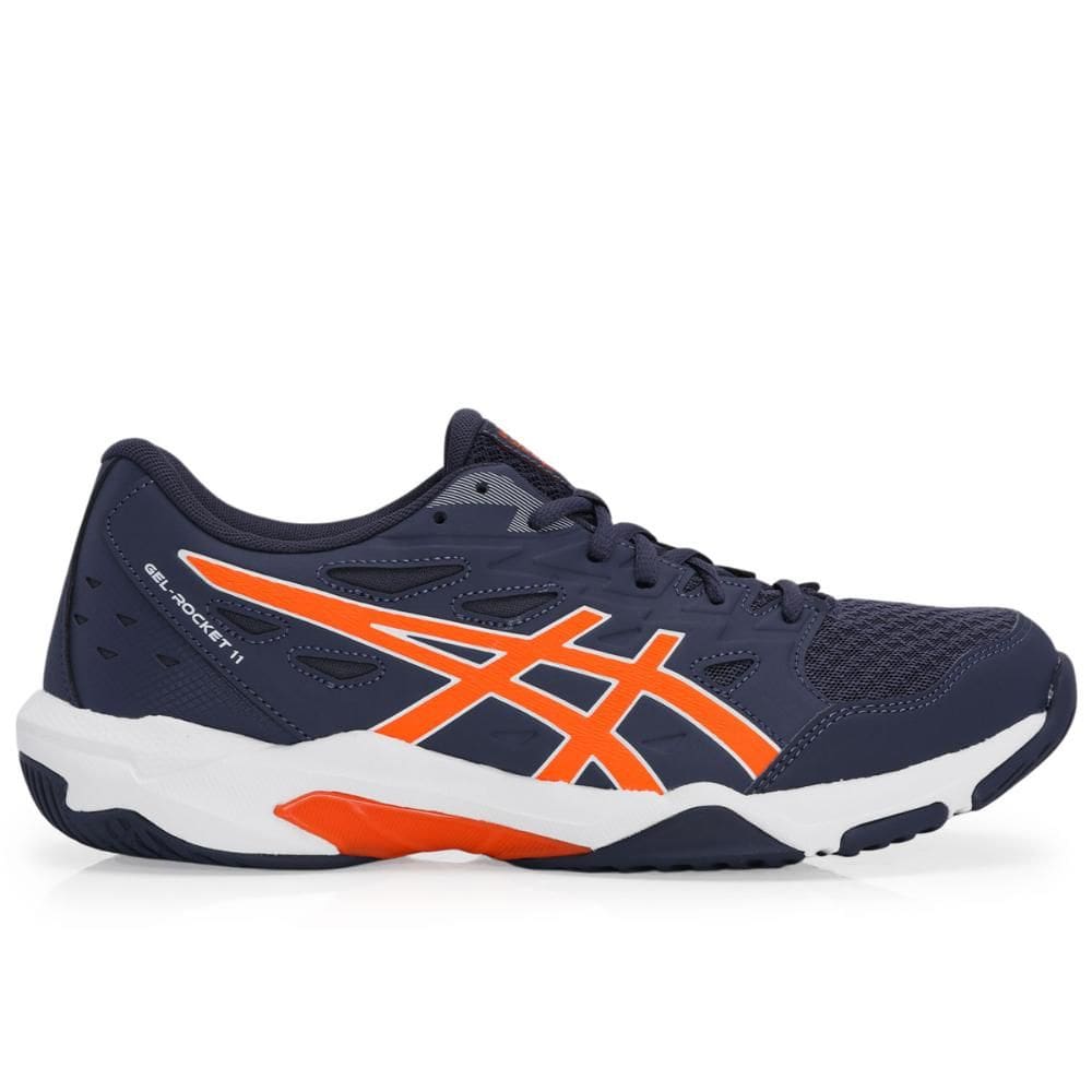 Tênis Asics Gel Rocket 11 Marinho e Laranja