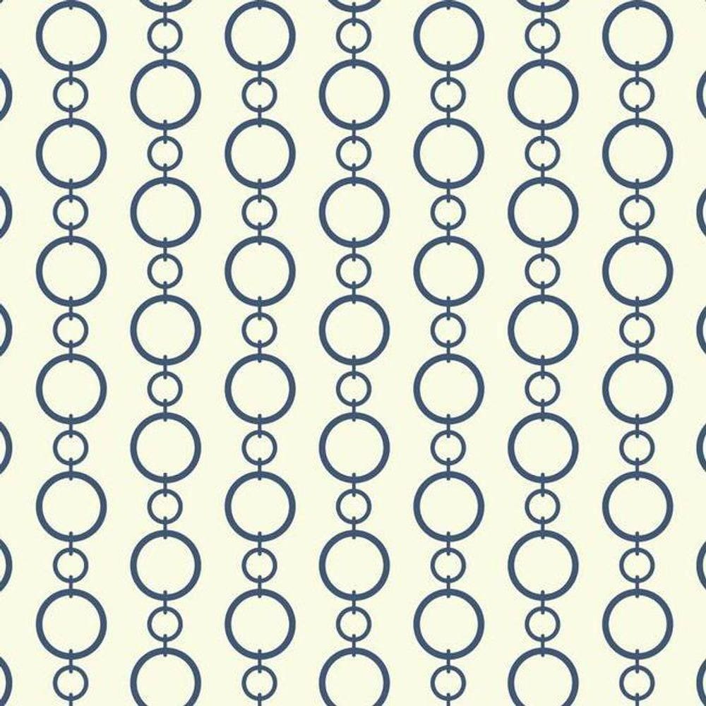 Papel De Parede Waverly Stripes Chain Stripe Azul Sv2742 Waverly Stripes Sv2742