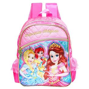 Mochila Princesas Mágicas Alças Meninas Escolar Clio Style
