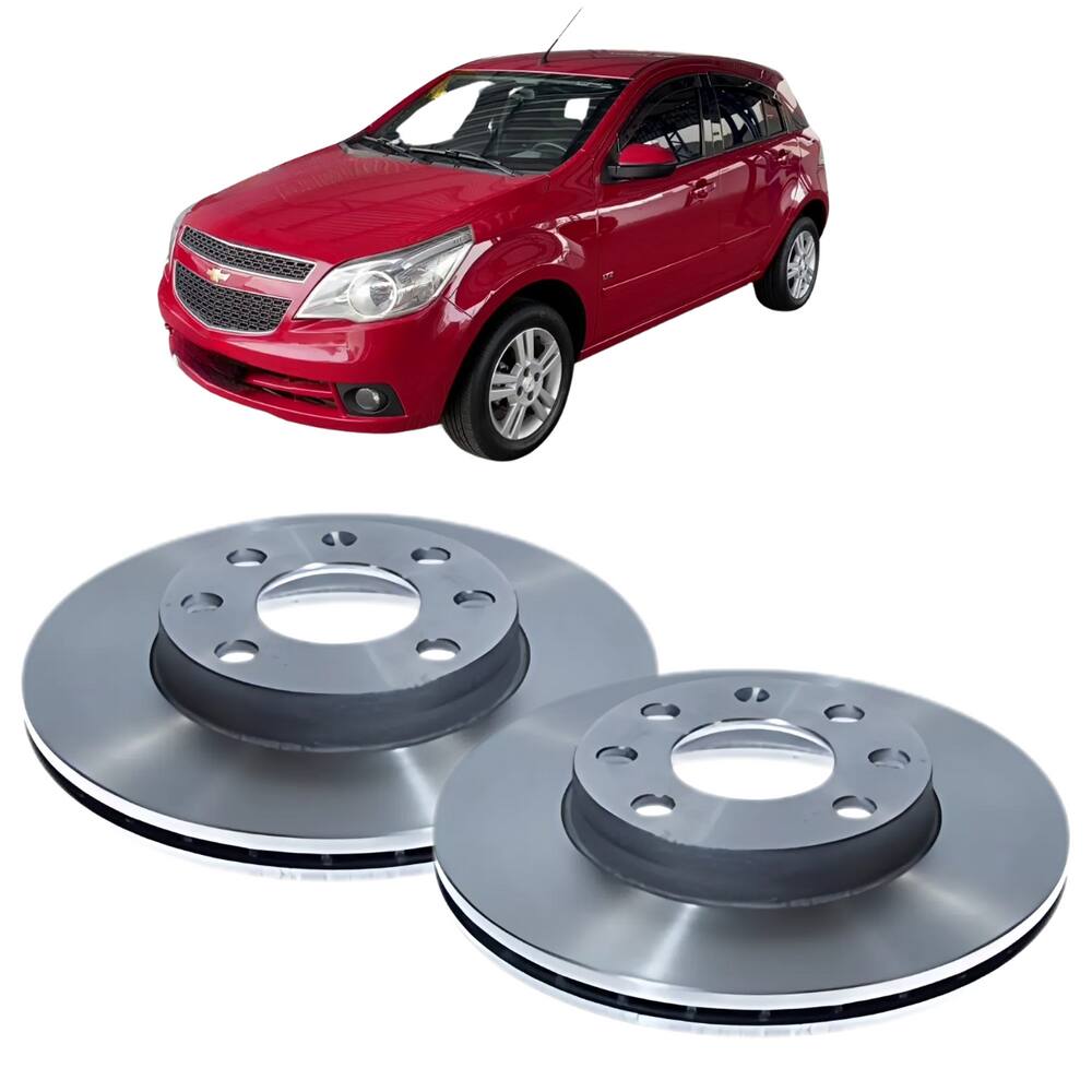 Disco Freio Dianteiro Ventilado MDS Chevrolet Agile 2012 A 2015