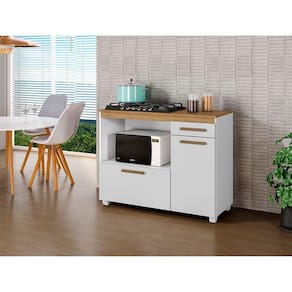 Balcão Cronos Master 4 Bocas Arte Móveis Branco