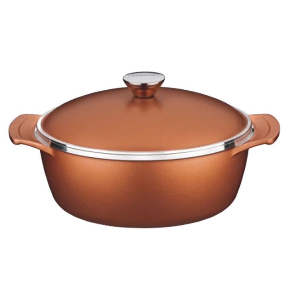 Panela De Alumínio Forjado Lyon 3,9 Litros Com Tampa 24 Cm