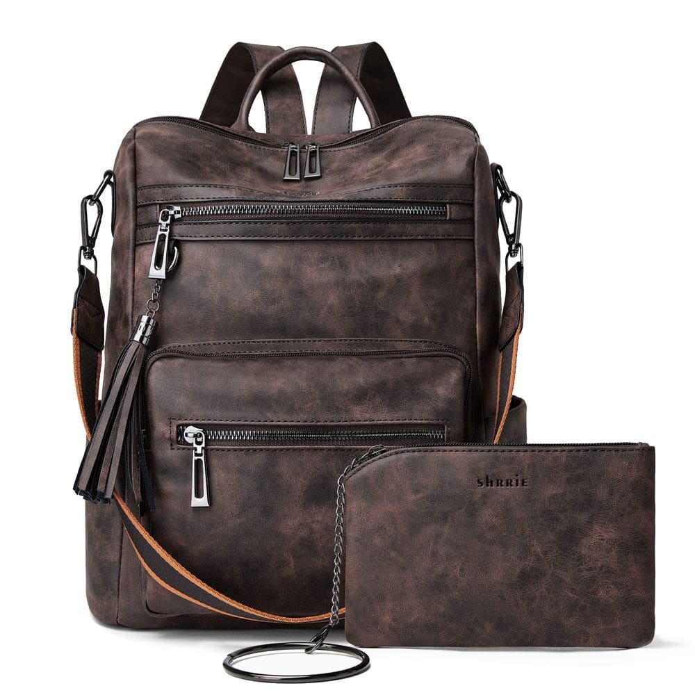 Bolsa de mochila Shrie Fashion Designer Leather para mulheres