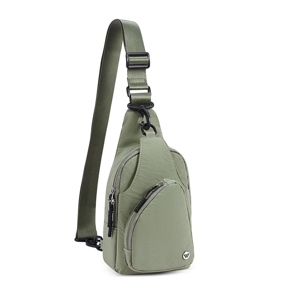 Bolsa tipo estilingue WESTBRONCO pequena de nylon verde para mulheres