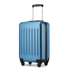 Mala Kono Hardside Carry-on de 55 cm com rodas giratórias azul marinho