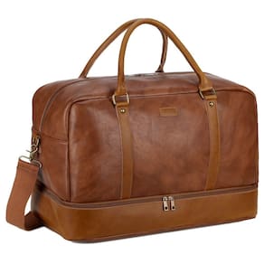 Sacola de viagem Baosha Vegan Leather com compartimento para sapatos