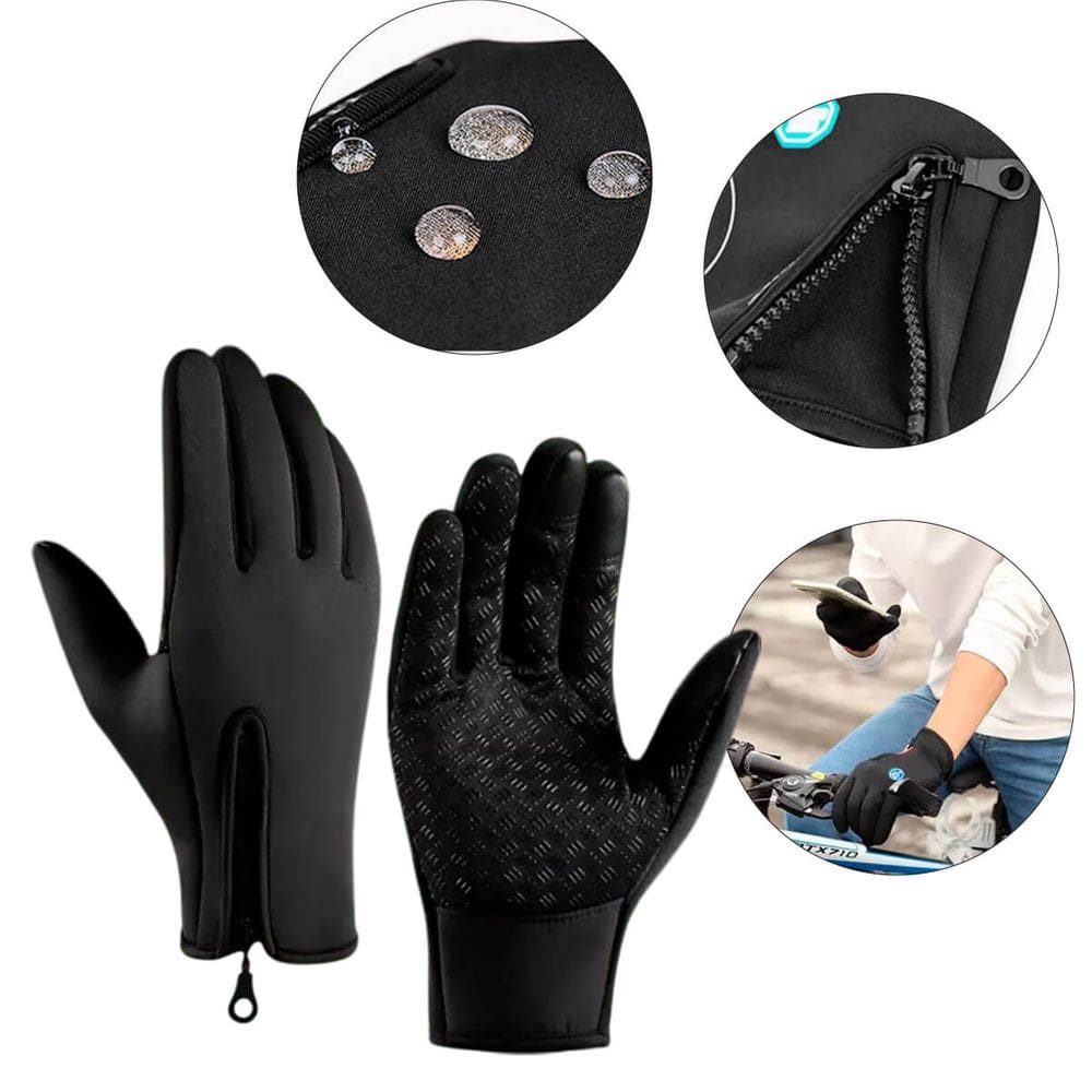 Luva Impermeável com Touch Screen Entregador Motociclista