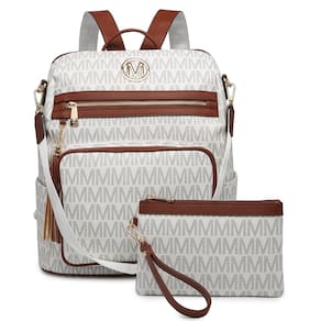 Mochila MKP COLLECTION feminina conversível com pulseira