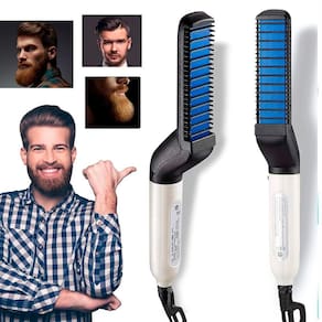Pente Eletrico Desembaraça Cabelo Curto Longo E Barba