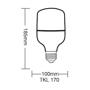 Lâmpada Led Taschibra Tkl 170 30w E27 Bivolt 6500k Luz Branca