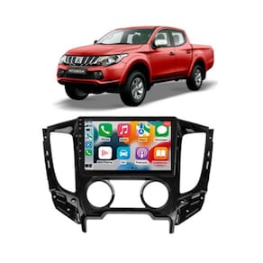Kit Multimídia L200 Triton Ar Analogico 2016 / 2023 9 Pol Android Carplay 2/32GB - 915BR ROADSTAR