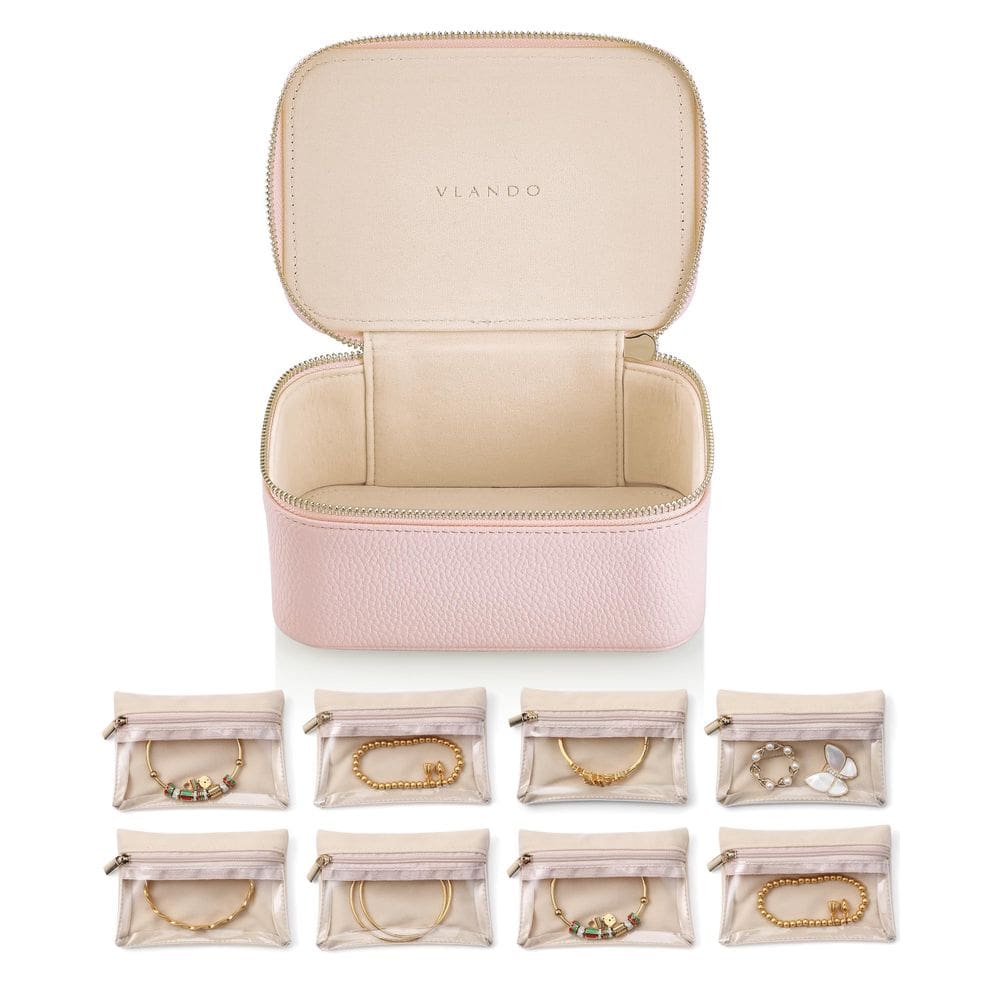 Organizador de joias Vladimir Travel para meninas e mulheres com 8 bolsas