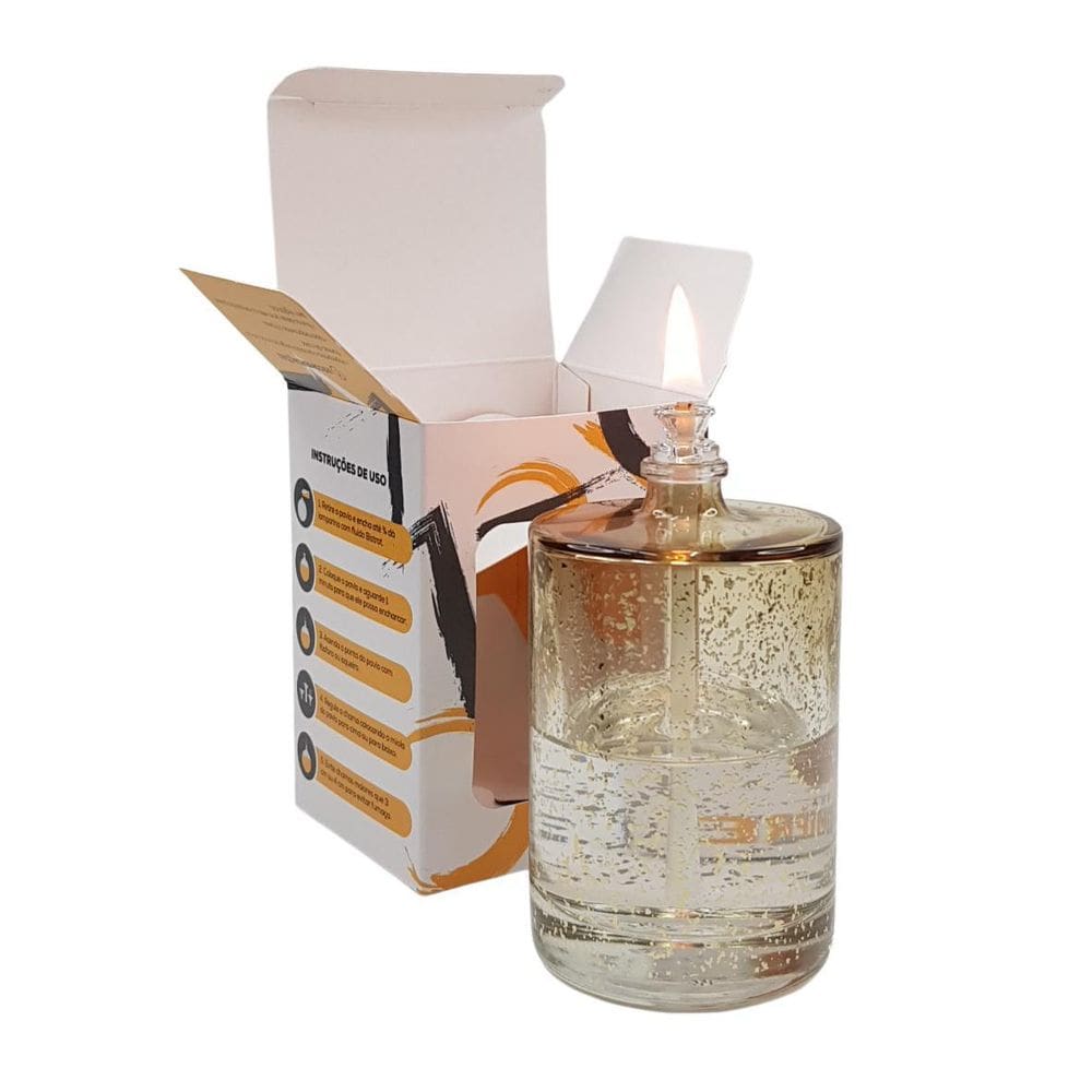Lamparina Cilíndrica Sonhos Dourados 100Ml Velas Bistrot