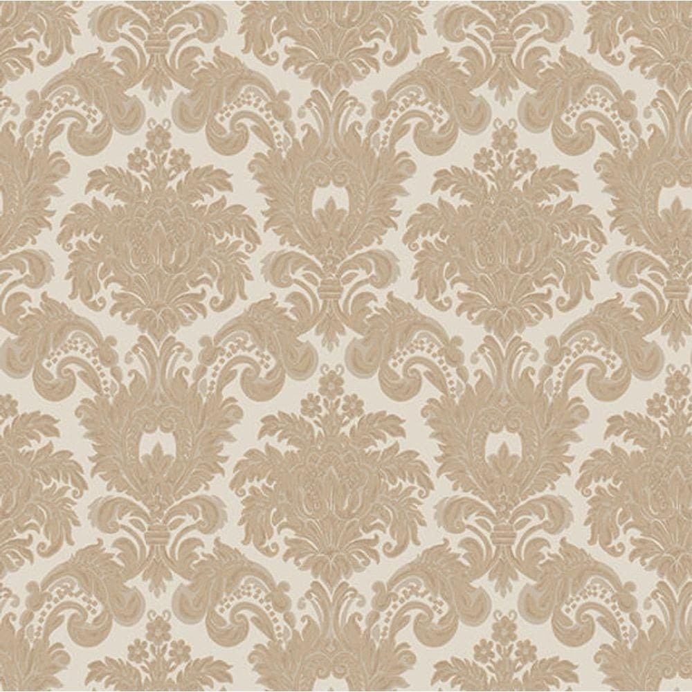 Papel De Parede Tradizioni Damask Bege 33324