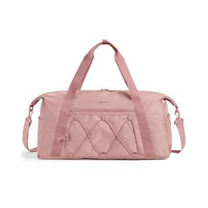 Bolsa de ginástica BAGSMART com compartimento para sapatos rosa resistente à água