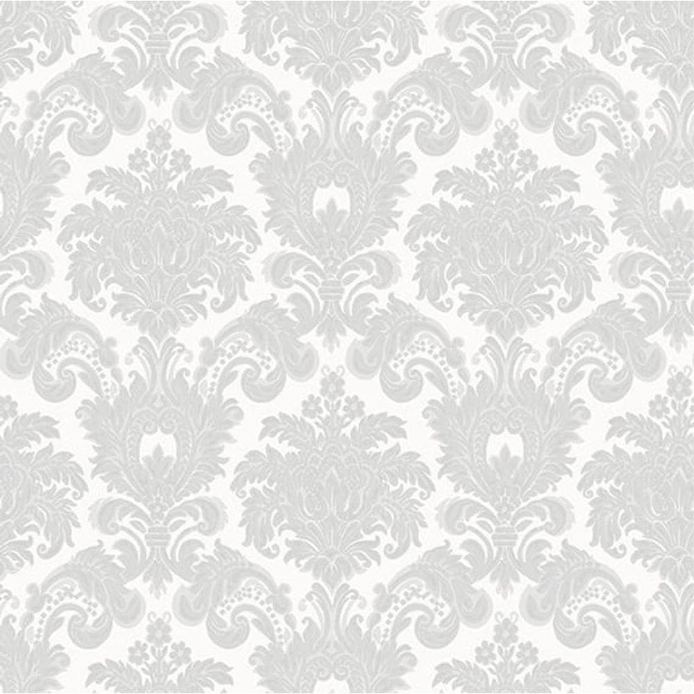 Papel De Parede Tradizioni Damask Cinza 33321