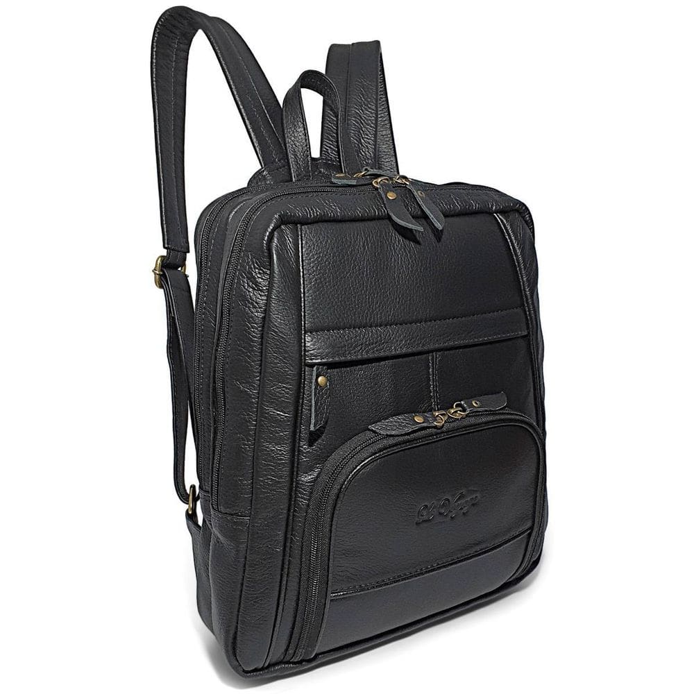 Mochila Feminina Feita De Couro Para Notebook 14 Polegadas