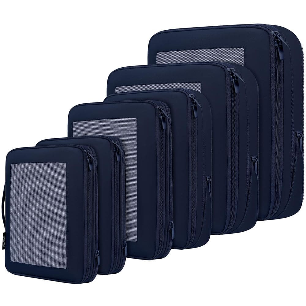 Cubos de embalagem de compressão BAGAIL 6 Set Travel Navy