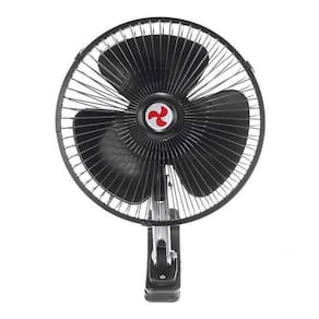 Mini Ventilador Veicular 12v 8" 20cm Carro Caminhão Preto