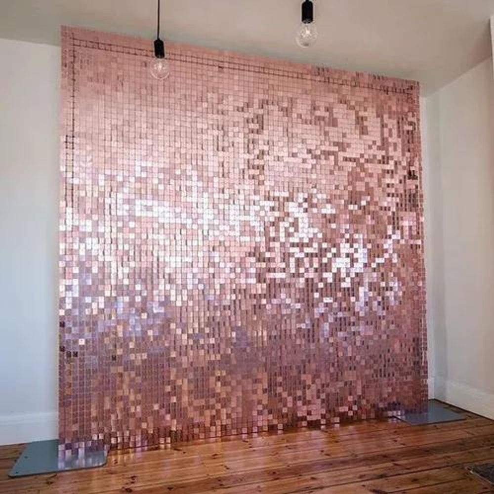 Kit 20 Placa Painel Shimmer Wall Muro Lantejoula Festa 30X30