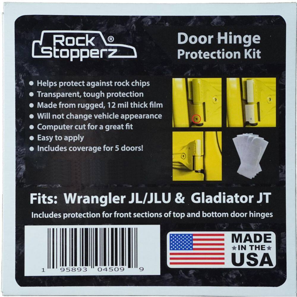 Kit de proteção de dobradiça de porta Rock Stopperz para Jeep Wrangler JL/JLU/Gladiator