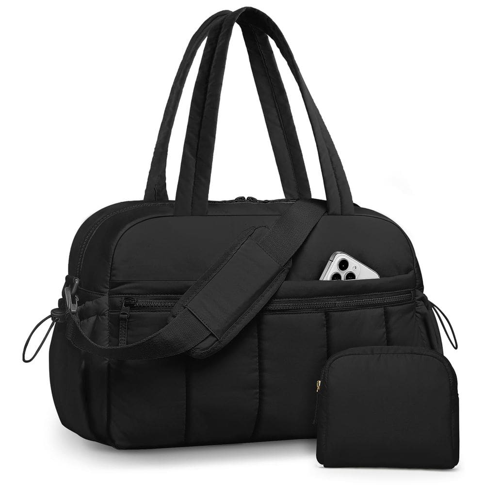 Mochila de viagem CAYINTOP Weekender resistente à água preta