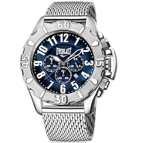 Relógio Masculino Everlast Prateado À Prova D`Água E25415