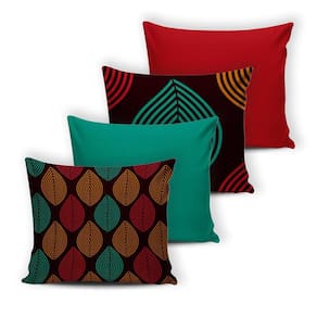 Kit 4 Capas De Almofada Modern Print 42 Cm X 42 Cm - 013