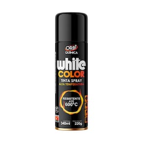 Tinta Spray Alta Temperatura Preto 340ml Orbi Química