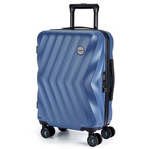 Bagagem de mão Bagsmart, mala rígida de 20 polegadas, azul marinho