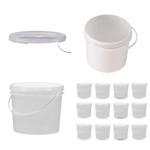 Balde 1.8 Litros Branco Para Bebe 12 Pçs