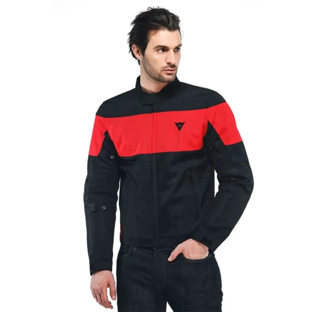 Jaqueta Dainese Eletrica Air Texx Preto e Vermelho