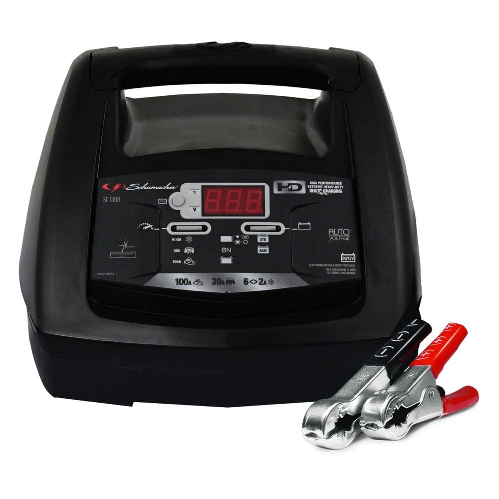 Carregador de bateria e acionador de partida do motor Schumacher SC1308 6/12V