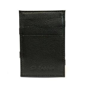 Carteira Mágica Porta Cartão Couro Fasolo U021 Preta