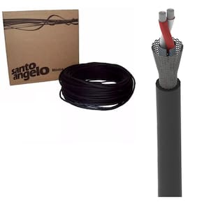 Cabo em Rolo 100 Metros 3 Vias OFHC Preto 0.30mm² 22AWG