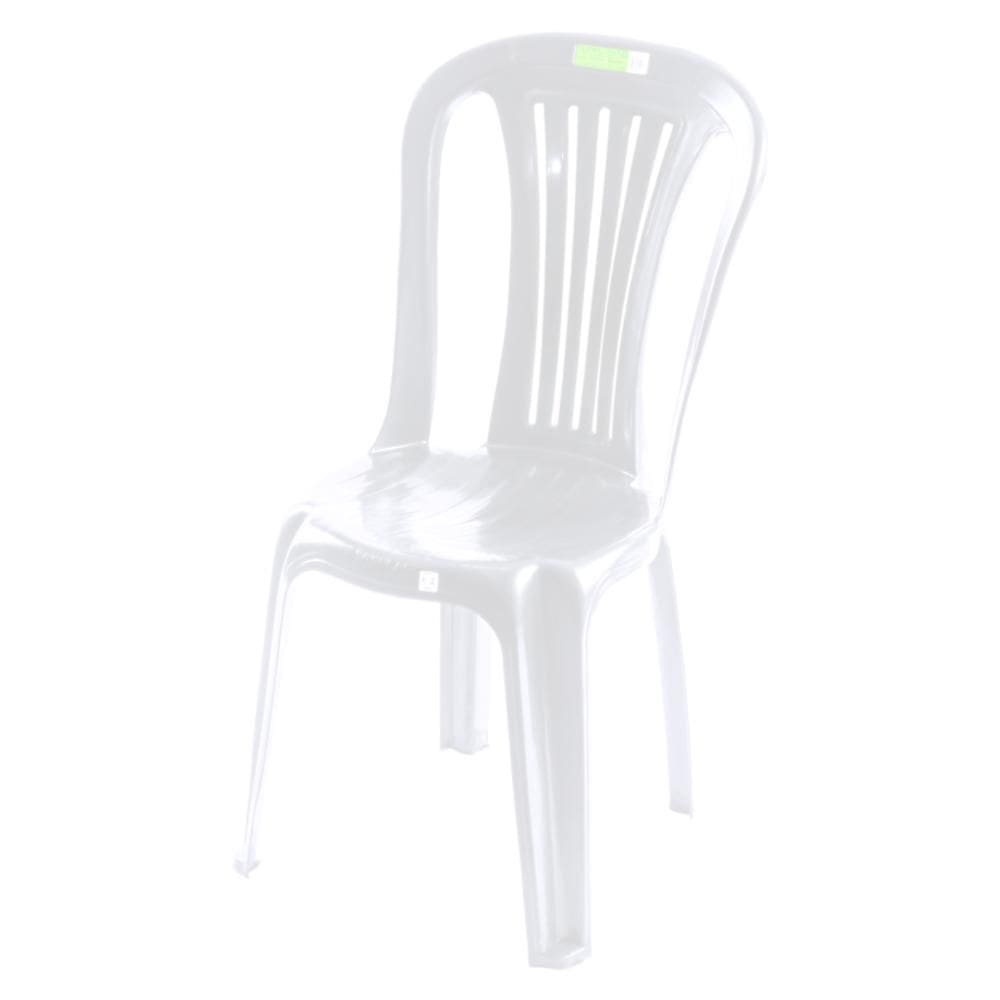 Cadeira Plastica Sem Braco Laura Branco Topplastic